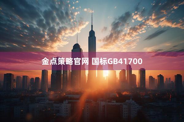金点策略官网 国标GB41700