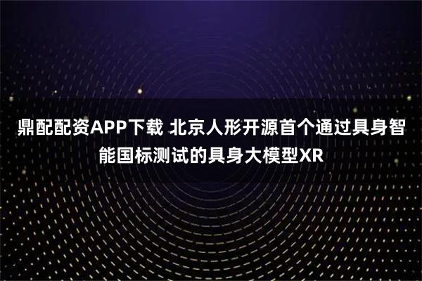 鼎配配资APP下载 北京人形开源首个通过具身智能国标测试的具身大模型XR